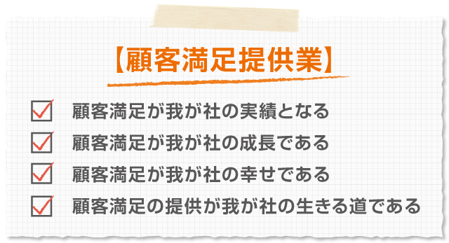 顧客満足提供業